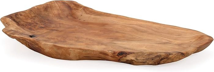 Torre & Tagus Costa Carved Wooden Platter Rustic Classic Fruit Display for Dining Room Coffee Tab... | Amazon (US)