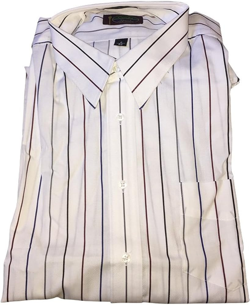 Big and Tall Fancy Stripe Dress Shirts Single Needle Tailoring | Amazon (US)