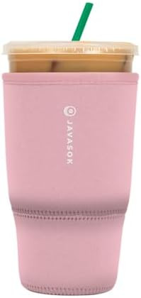 Sok It JavaSok Iced Coffee & Cold Soda Insulated Neoprene Cup Sleeve (Millennial Pink, Large: 30-... | Amazon (US)