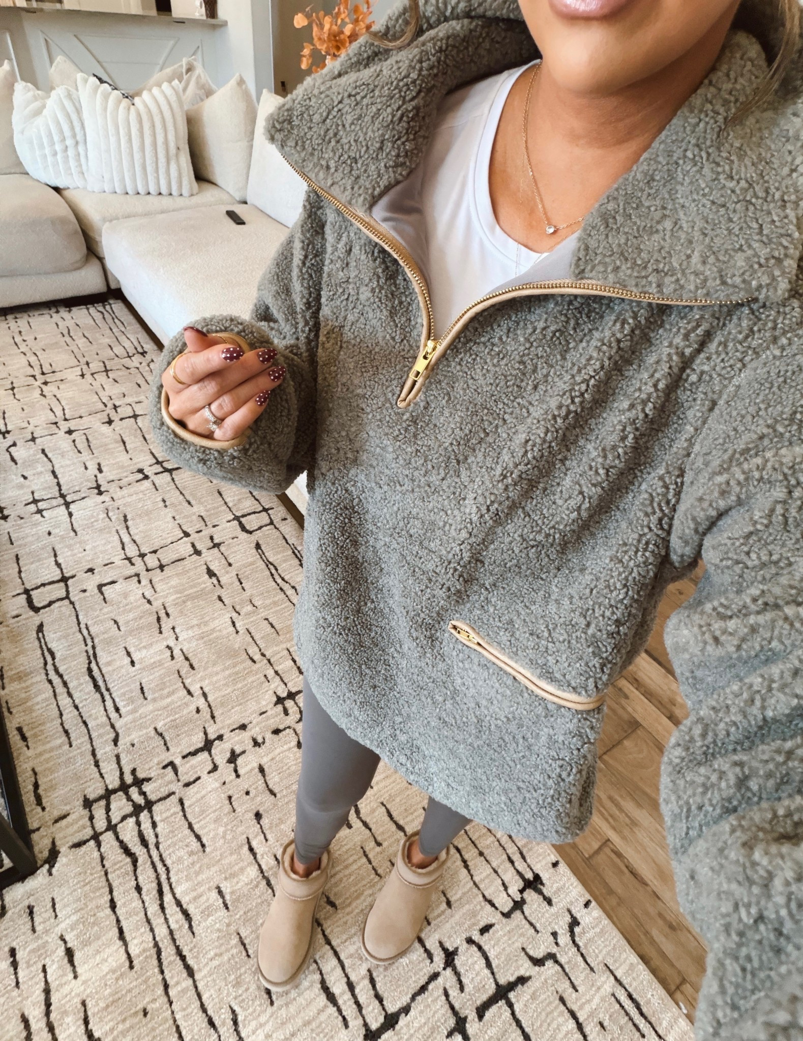 The perfect Sherpa pullover wearing a size medium #LTKStyleTip 

#LTKFindsUnder100 #LTKSeasonal