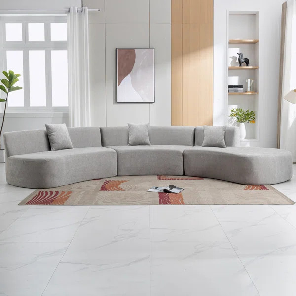 Lashar 136.6'' Upholstered Sofa | Wayfair North America