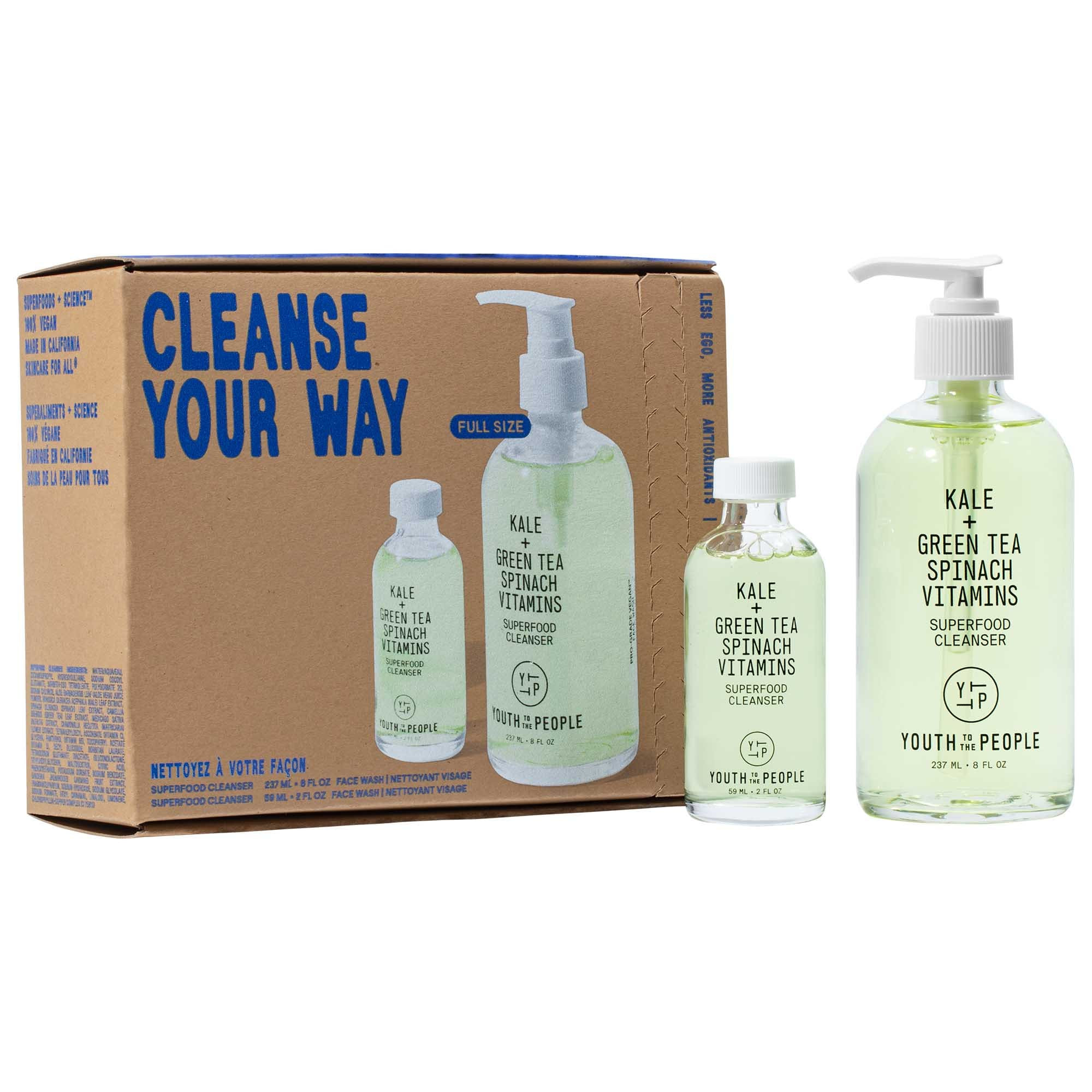 Youth To The People Cleanse Your Way: Superfood Antioxidant Cleanser Duo | Sephora (US)