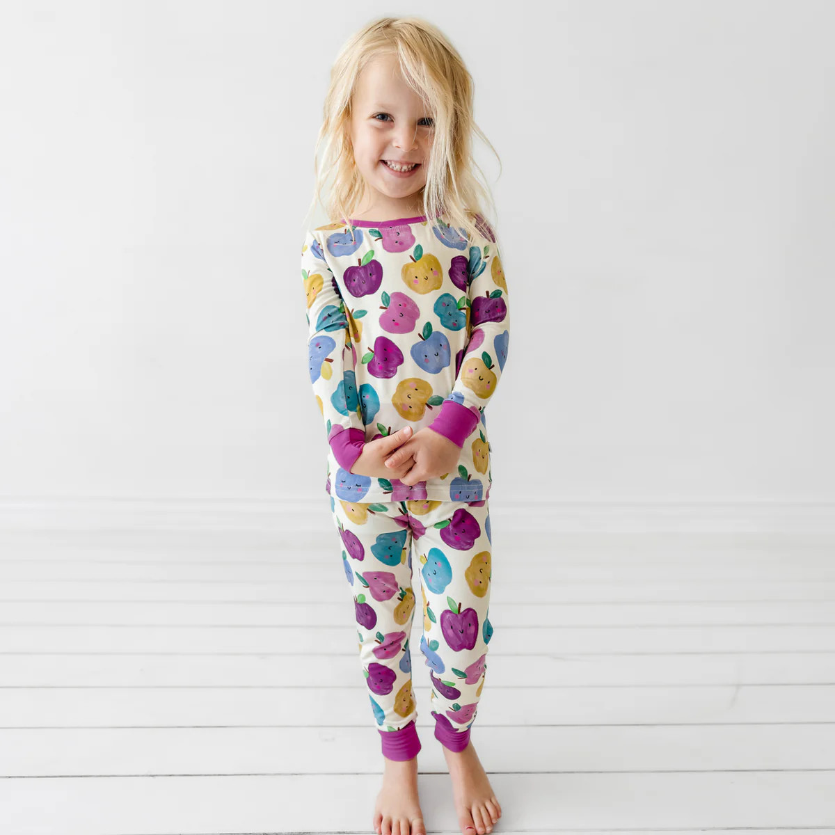 Berry Apple of My Eye Two-Piece Pajama Set | Little Sleepies