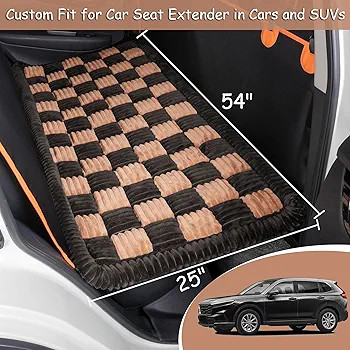 Dog Bed for Car Back Seat, Non-Slip Backseat Dog Car Bed Mat, Soft Furry Travel Pet Mat, Washable... | Amazon (US)