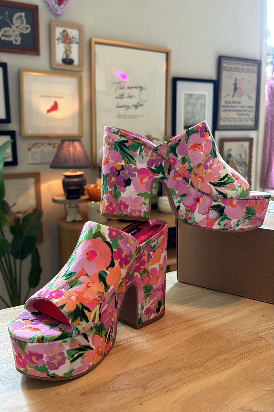 🌸 block heels