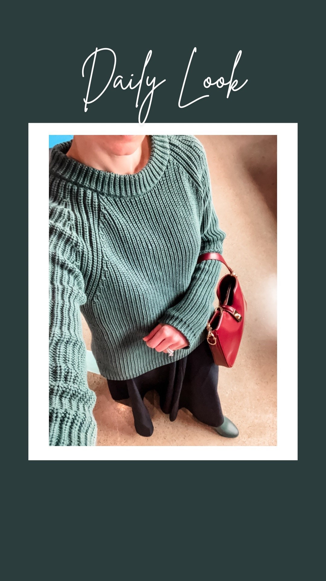 Navy and green for Christmas!
Petite outfit. Modest outfit. Classic outfit  

#LTKHoliday #LTKootd #LTKOver40