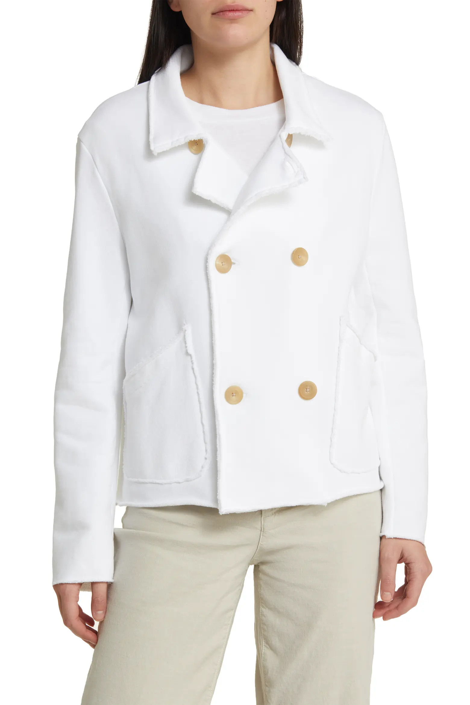 Mini Belfast Crop Knit Peacoat (Women) | Nordstrom | Nordstrom