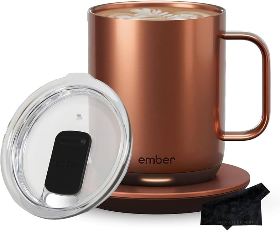 Ember Temperature Control Smart Mug 2, 10 oz, Copper | 1.5-hr Battery Life | App Controlled Heate... | Amazon (US)