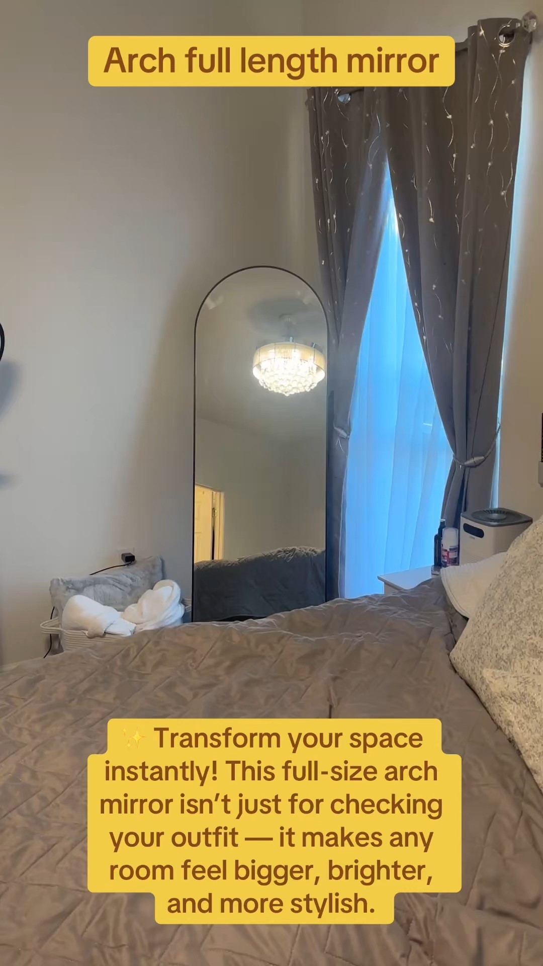Transform your room with one simple mirror! #bedroomdecor #homedecor #mirror 

#LTKHome