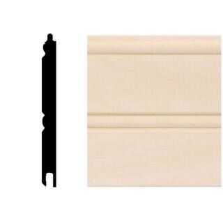 HOUSE OF FARA 5/16 in. x 3-1/8 in. x 96 in. Basswood Tongue and Groove Wainscot Paneling 96B - Th... | The Home Depot