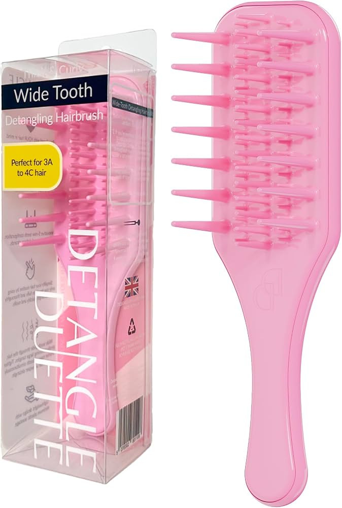 Amazon.com : Detangle Duette Curly Detangling Hairbrush Wide Tooth Comb Wet Hairbrush for Curly C... | Amazon (US)