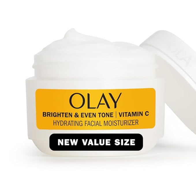 Olay Bright & Even Vitamin C with Lactic Acid Face Moisturizer, 2 oz Lightweight Brightening Face... | Amazon (US)