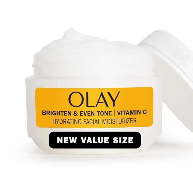 Olay Bright & Even Vitamin C with Lactic Acid Face Moisturizer, 2 oz Lightweight Brightening Face... | Amazon (US)