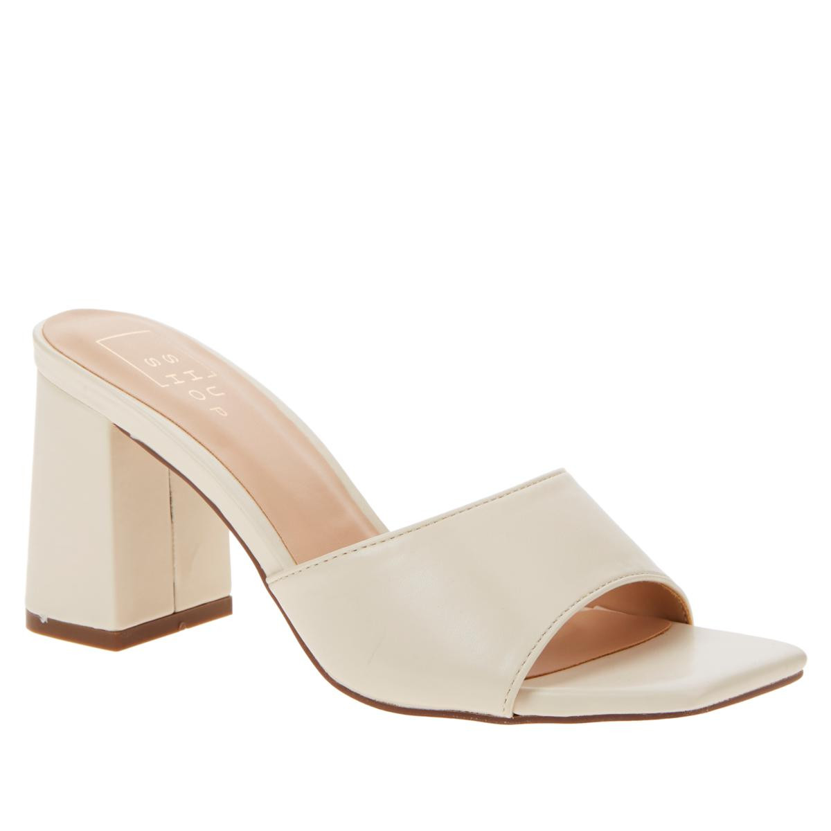 SHUSHOP HAYAT Block Heel Mule Sandal - 20360514 | HSN | HSN