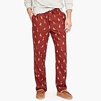Flannel pajama pant in dog print | J.Crew US