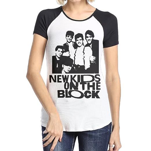 Loyd D Women's New Kids On The Block Short Sleeve Raglan Baseball T-Shirts Black | Amazon (US)