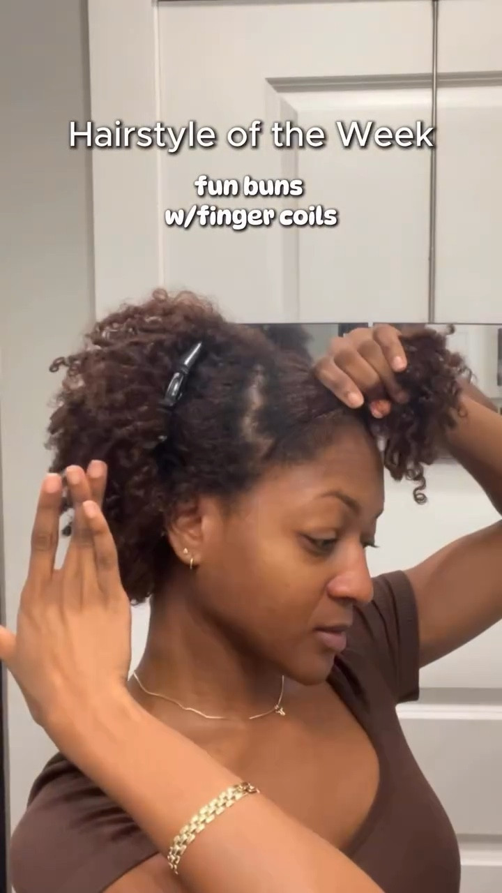 heyyy curly babes ♡ this low effort, low tension style came through when I didn’t need a full wash yet but wanted to spice up my day 4 finger coils. my hair loves the low tension, but chile… it also loves some single strand knots 😩 so I’m extra careful detangling + separating my hair at night to keep friction down. it’s a process, but worth it for healthy curls ✨

shop my LTK for my hair favs + staples! 💚

#LTKBeauty #LTKStyleTip