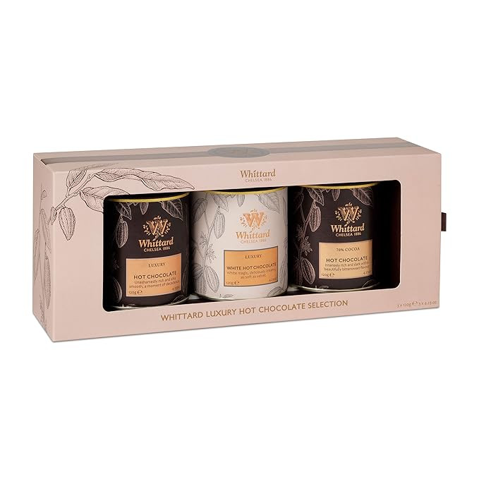 Whittard of Chelsea - Luxury Hot Chocolate Selection - Milk Chocolate, Dark Chocolate & White Cho... | Amazon (US)