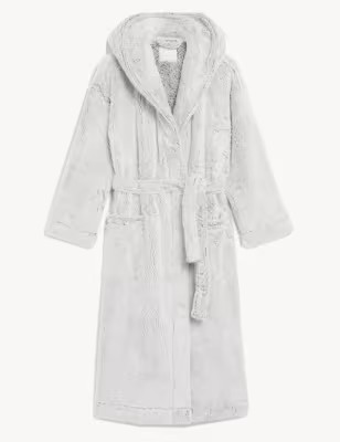 Fleece Hooded Dressing Gown | Marks & Spencer (UK)