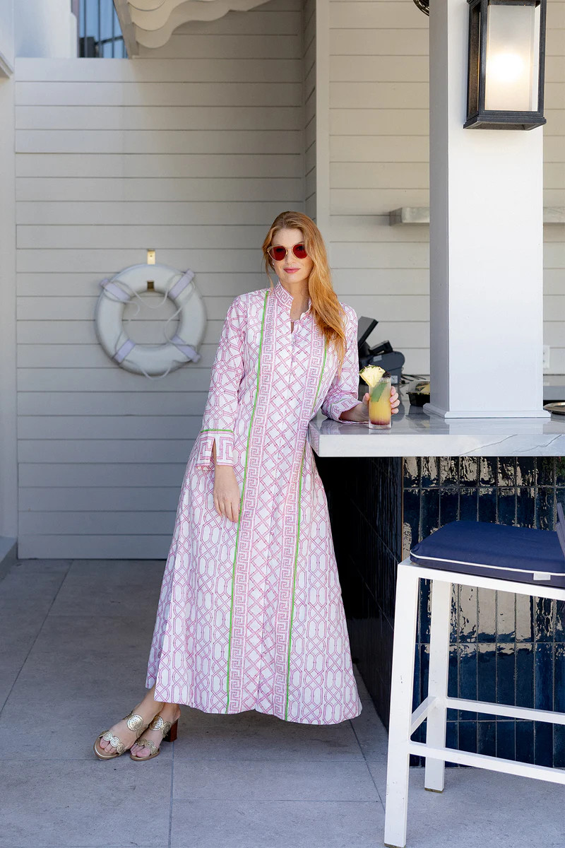 Marrakech Kaftan | Hibiscus Bamboo | SUE SARTOR