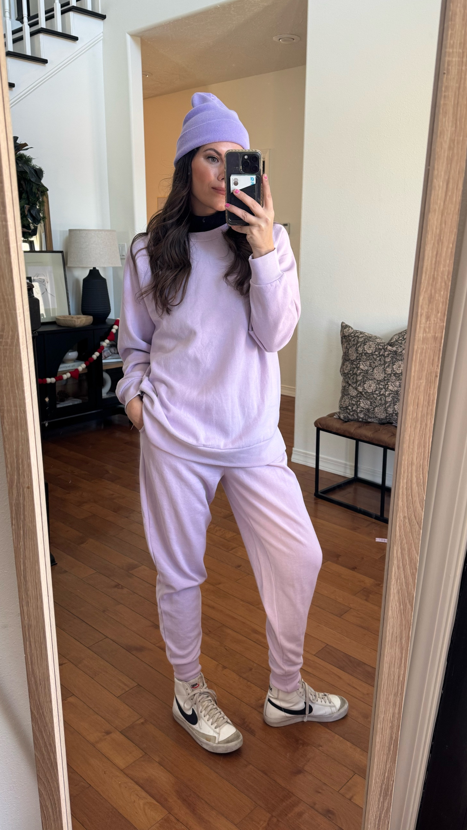 Wearing medium in top and small in bottoms!

Sweatshirt, sweat pants, loungewear, pajamas

#LTKStyleTip #LTKOver40 #LTKFindsUnder50