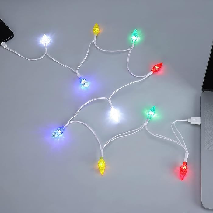 LED Christmas Light Phone Charger Cord USB Charging Cable Gift for Phone 14/13/12/11 Pro/XS/XS Ma... | Amazon (US)