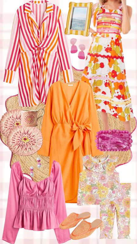 Things I'm loving! Bring on spring & summer! #pink #orange #girlsfashion #womensfashion 