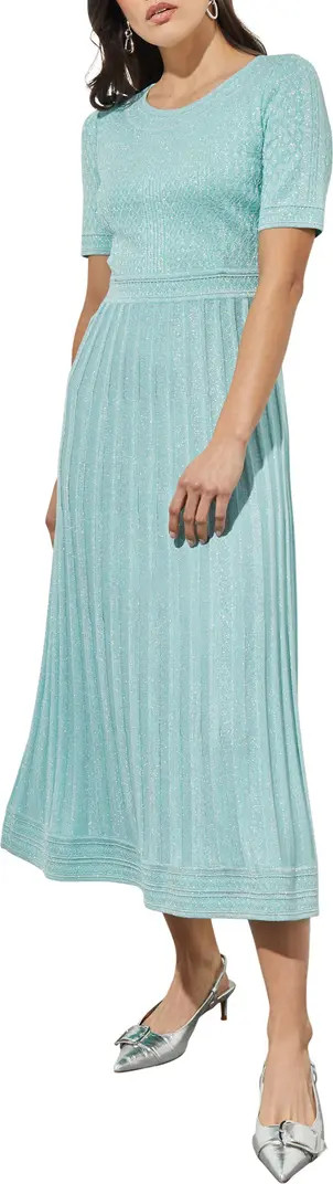 Metallic A-Line Dress | Nordstrom