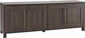 Henn&Hart Rectangular TV Stand for TV's up to 80" in Alder Brown, TV Stands for the Living Room | Amazon (US)