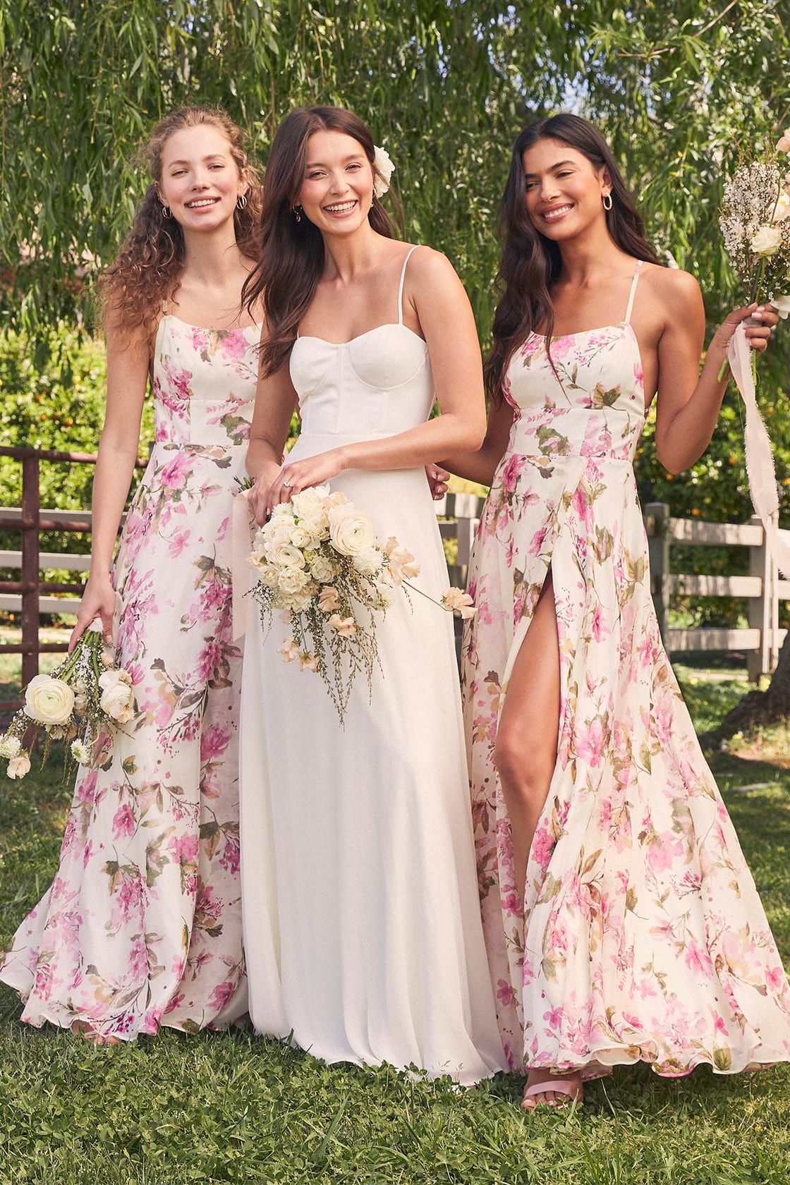 Mood of the Night Cream Floral Print Maxi Dress | Lulus (US)