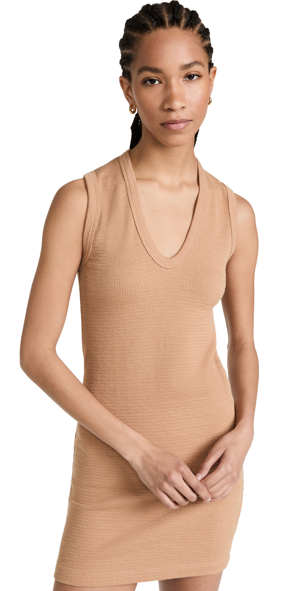 Smocked Knit Scoop Neck Dress | Shopbop