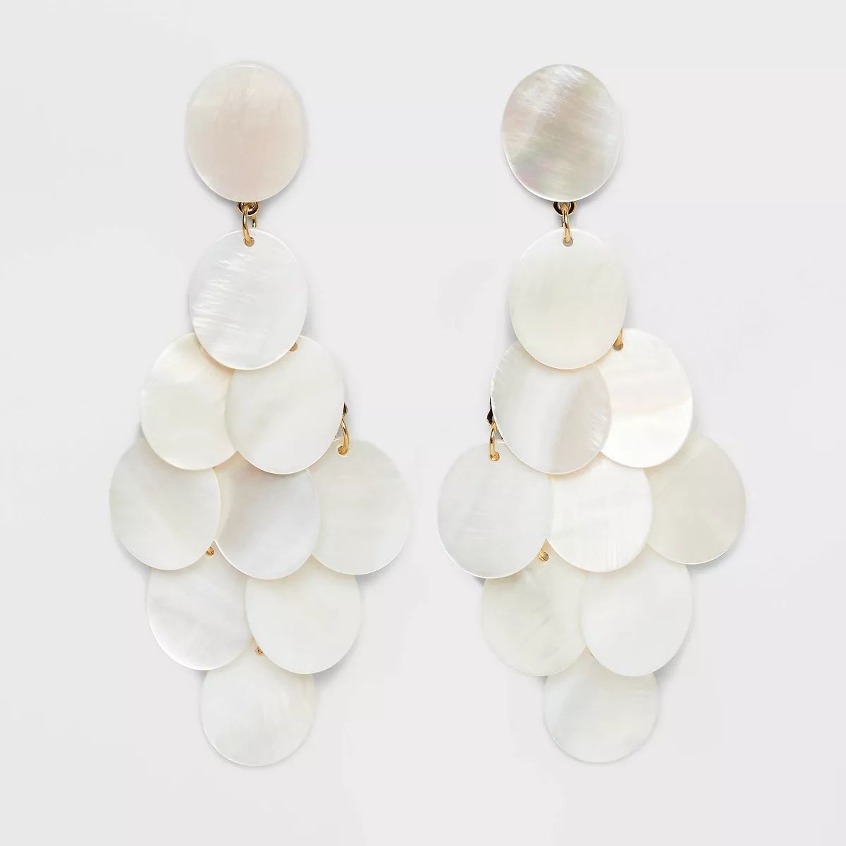 Mother of Pearl Kite Drop Earrings - A New Day™ White | Target