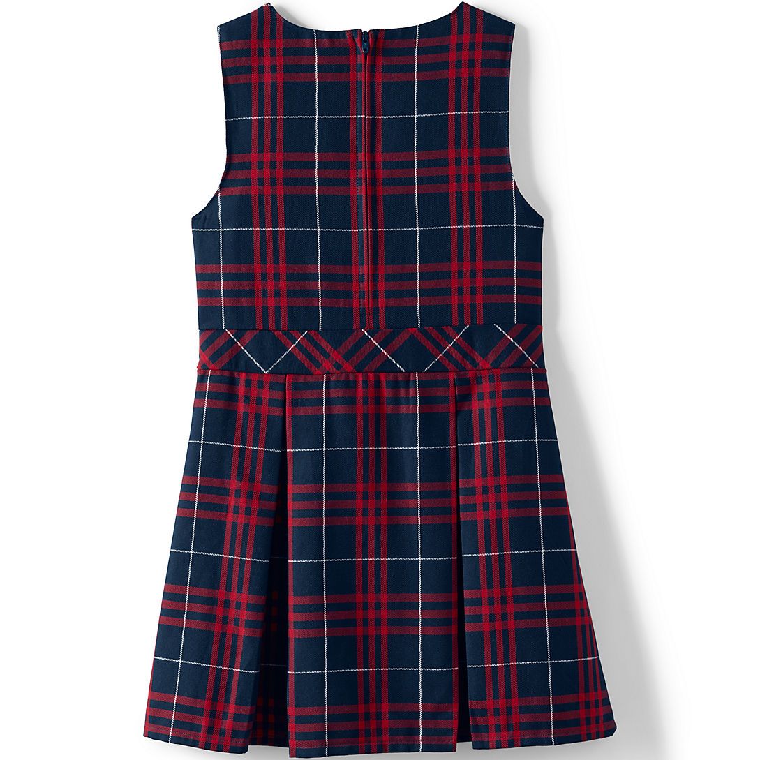 Girls Plaid Jumper Top of Knee | Lands' End (US)