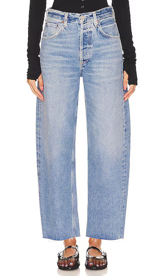 Ayla Undone Hem Crop in Sodapop | Revolve Clothing (Global)