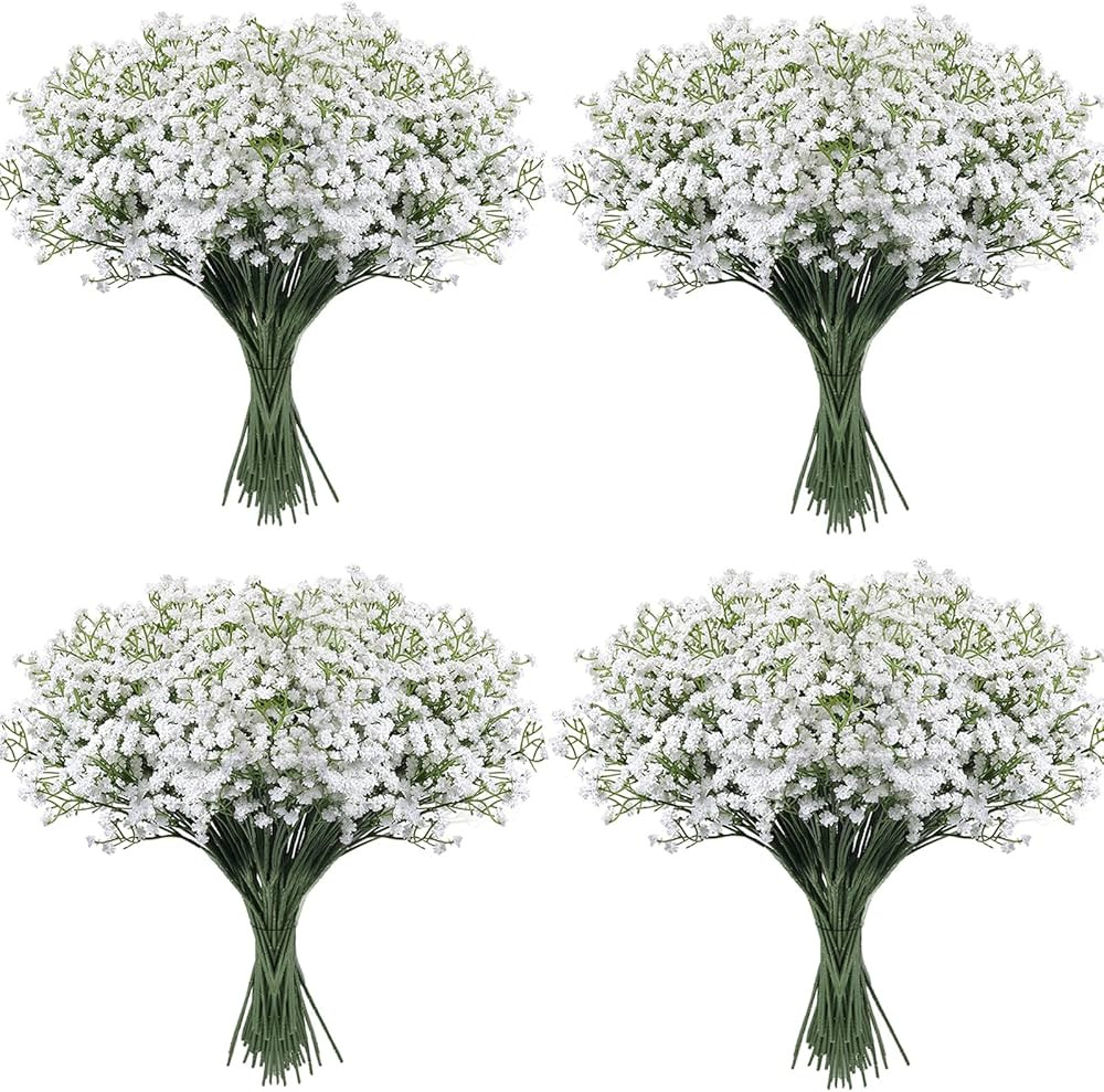 LYLYFAN Babys Breath Artificial Flowers,30 Pcs Gypsophila Real Touch Flowers for Wedding Party Ho... | Amazon (US)