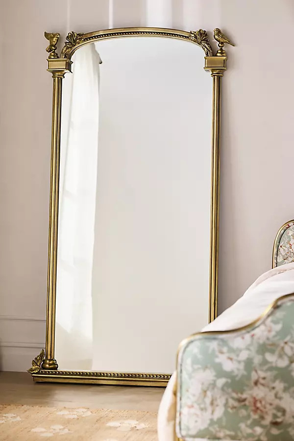 Lilou Bird Arched Floor Mirror | Anthropologie (US)