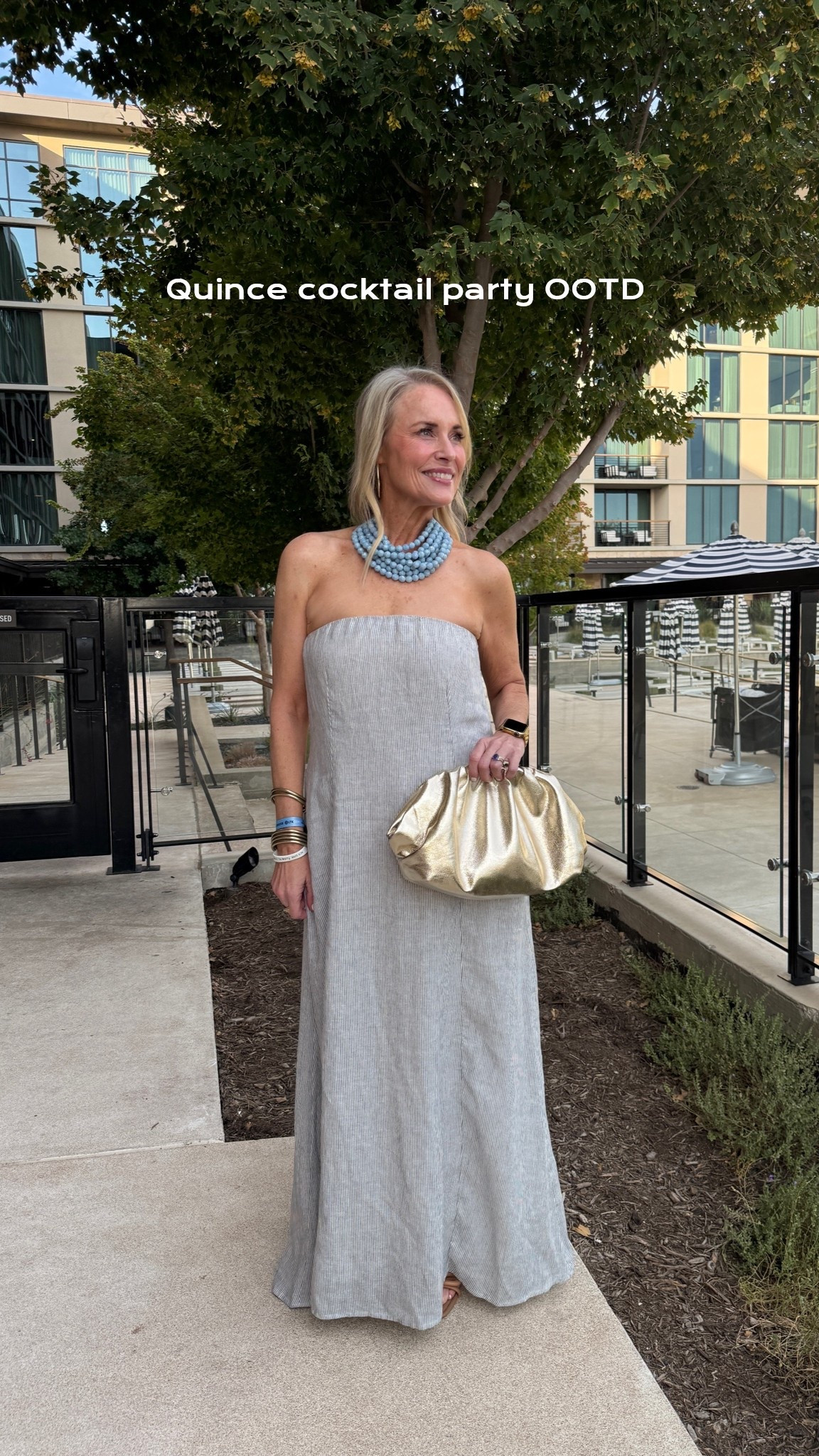 I’ve had this dress in my closet for over a year now, and it worked perfectly for @Quince cocktail and linen party at LTKCon! 

Wearing my true size medium in this dress

#LTKCon #LTKootd #LTKOver40