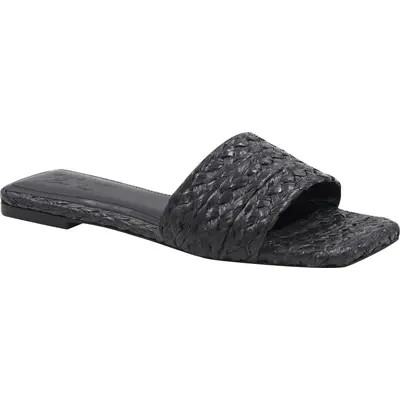 André Assous Alia Slide Sandal in Black Raffia at Nordstrom, Size 7 | Nordstrom