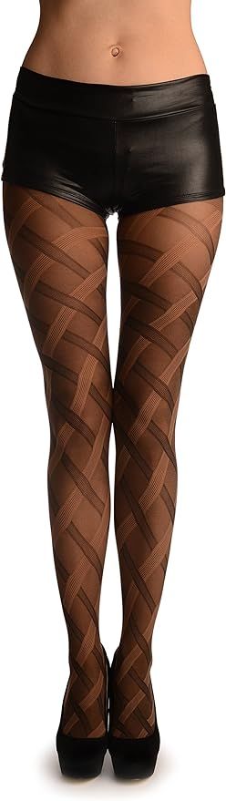 LissKiss Brown Scottish Plait - Pantyhose (Tights) | Amazon (US)