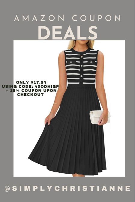 Striped Midi Summer Dress only $17.54
Using Code: 40QDHIGP + 15% Coupon upon checkout 
Amazon finds

#LTKFindsUnder50 #LTKSummerSales #LTKSaleAlert