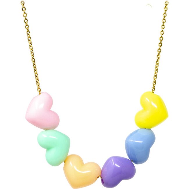 Jumbo Heart Necklace, Multicolors | Maisonette