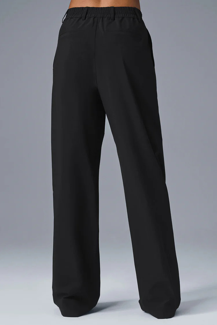 High-Waist Pursuit Trouser (Long) - Black | Alo Yoga (US)