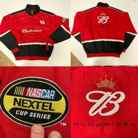 Lnwot Vintage 90's Winners Circle Dale Earnhardt Jr Red Embroidered Budweiser Racing Jacket Nascar L | Etsy (US)