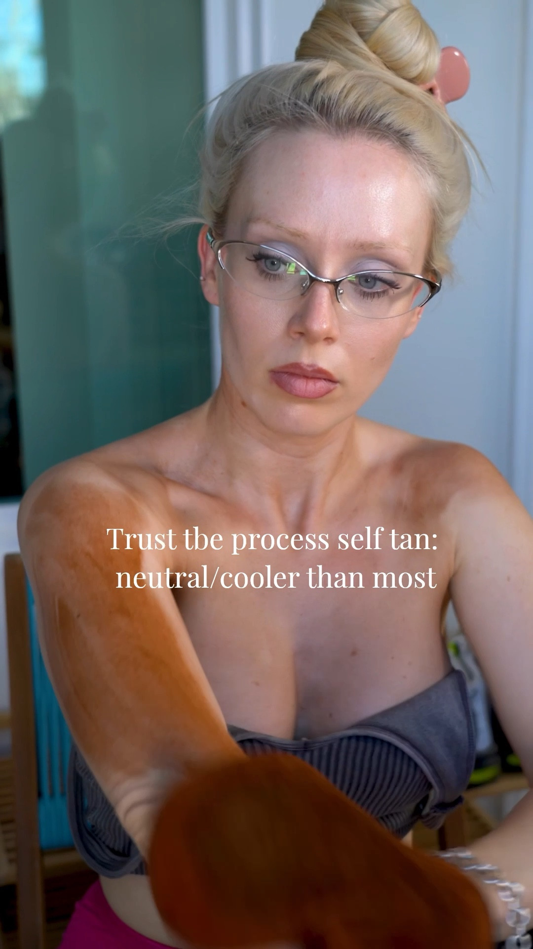 Trust the process: if you rinse after 6 hours and before 8 it will rinse more neutral. DHA turns orange after 8+ hours in most formulas. 

#LTKootd #LTKBeauty #LTKgrwm