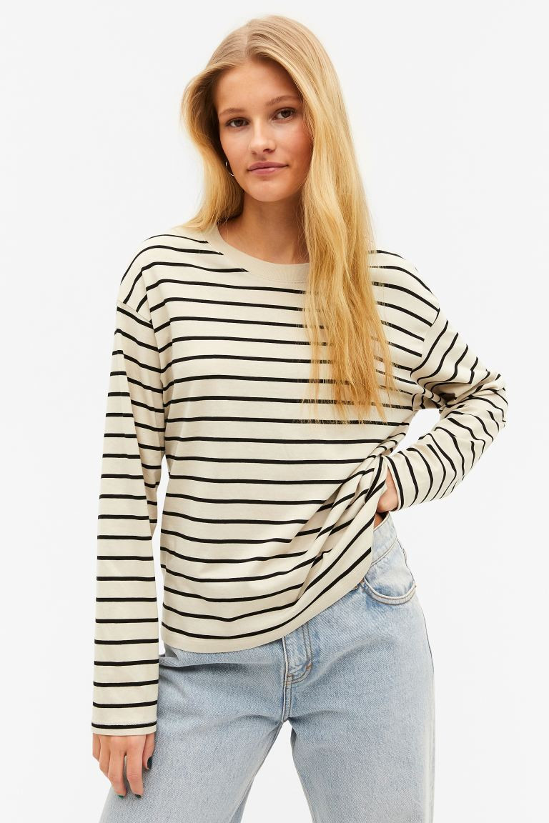 Soft long-sleeve top | H&M (UK, MY, IN, SG, PH, TW, HK)