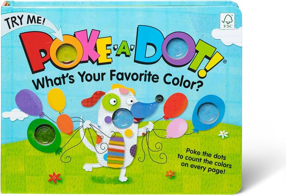 Melissa & Doug Children's Book - Poke-a-Dot: What’s Your Favorite Color (Board Book with Button... | Amazon (US)