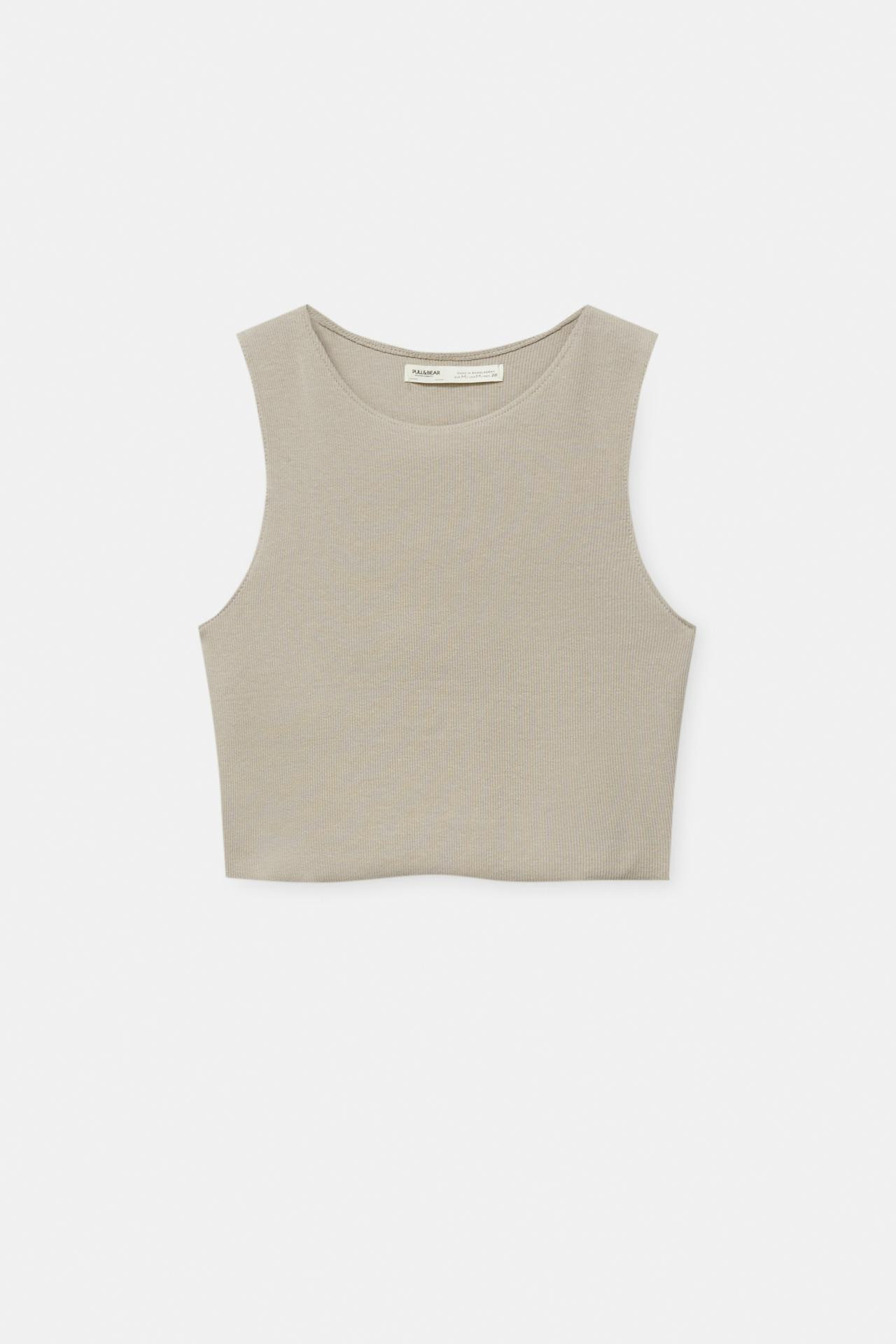 Ribbed tank top | PULL and BEAR UK