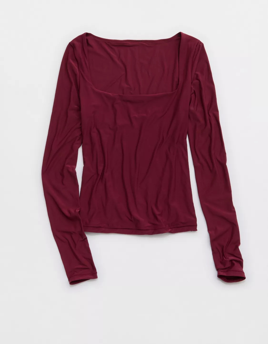SMOOTHEZ Square Neck Long Sleeve T-Shirt | Aerie