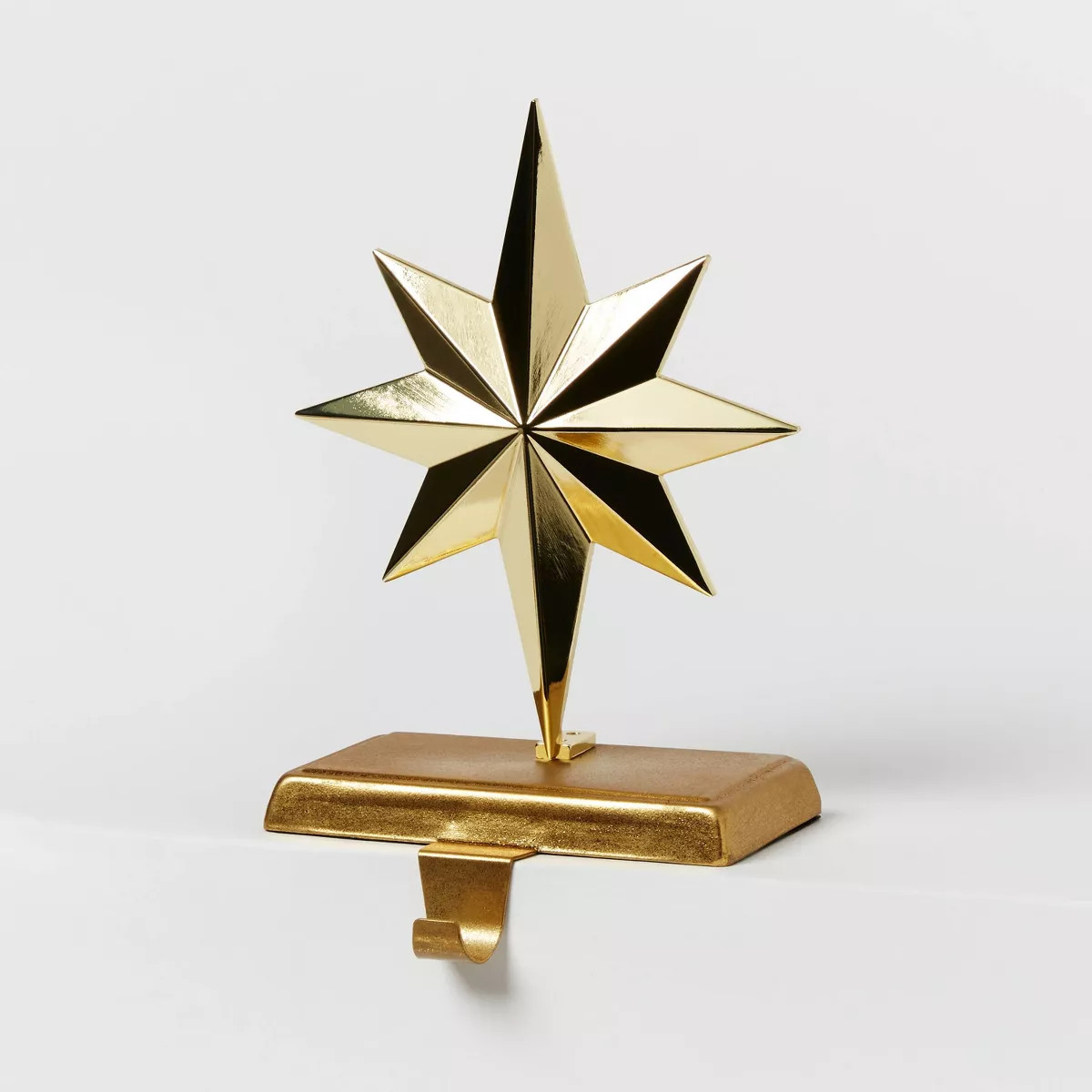Metal 8-Point Star Christmas Stocking Holder Gold - Wondershop™ | Target
