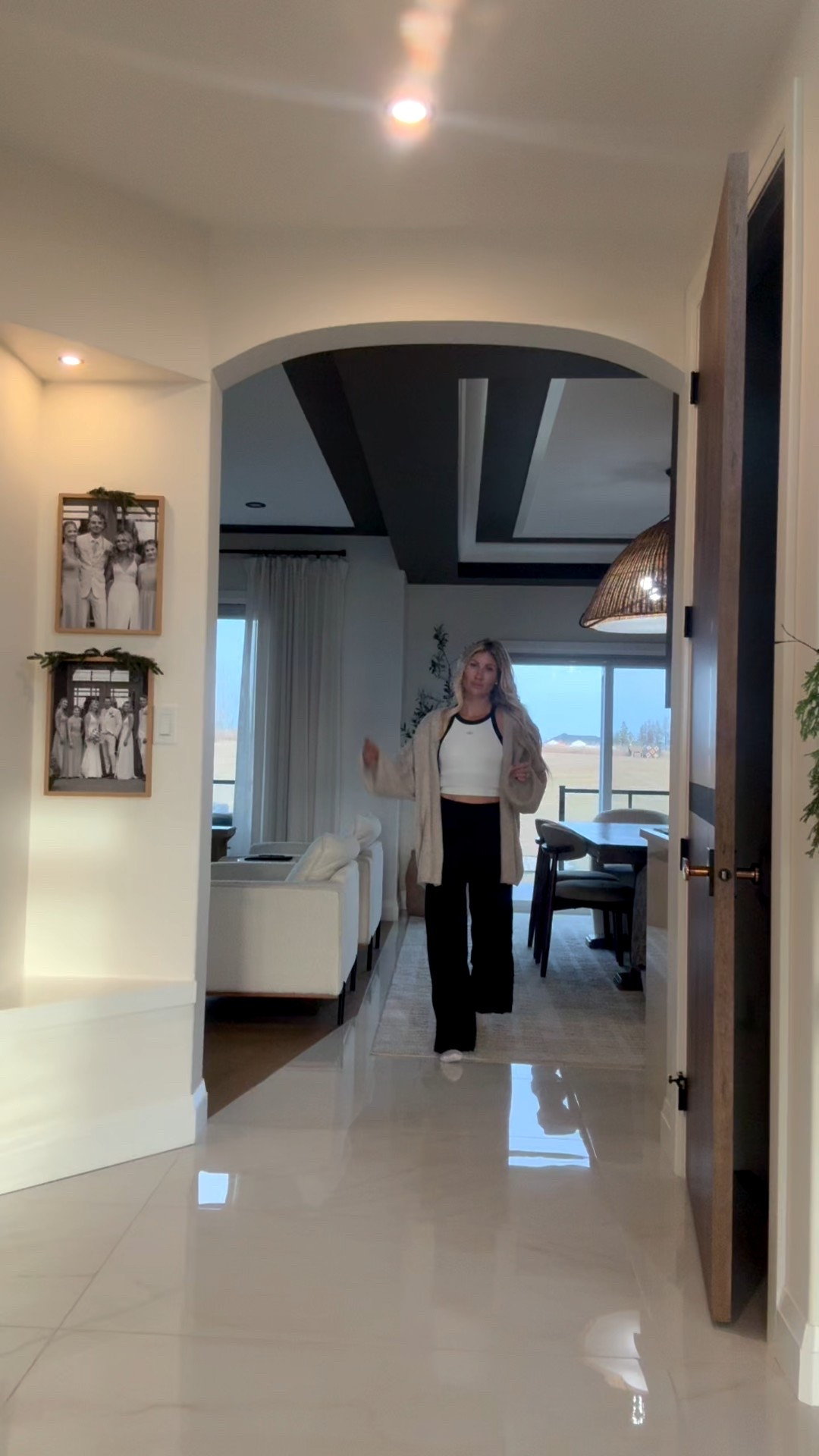 Such a fun idea to create for these spaces! The tension rod hack !!!! Wrap your favourite garlands some lights and there ya have it . 

#LTKwinter #LTKhome #LTKcanada